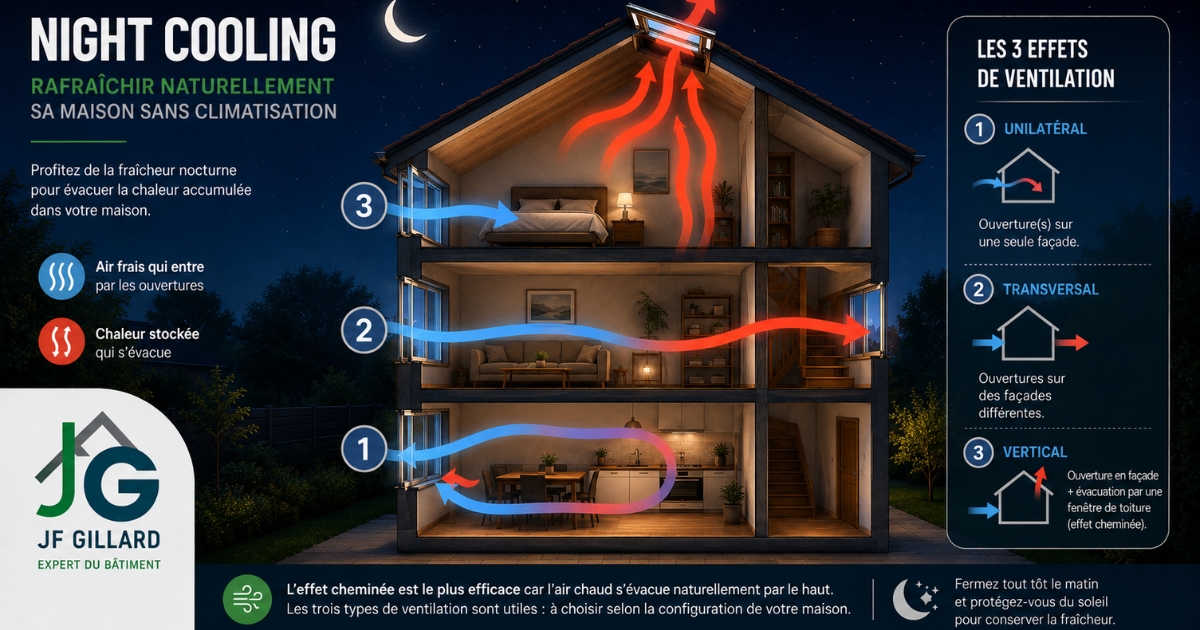 Night cooling : comment rafraîchir naturellement sa maison sans climatisation ?